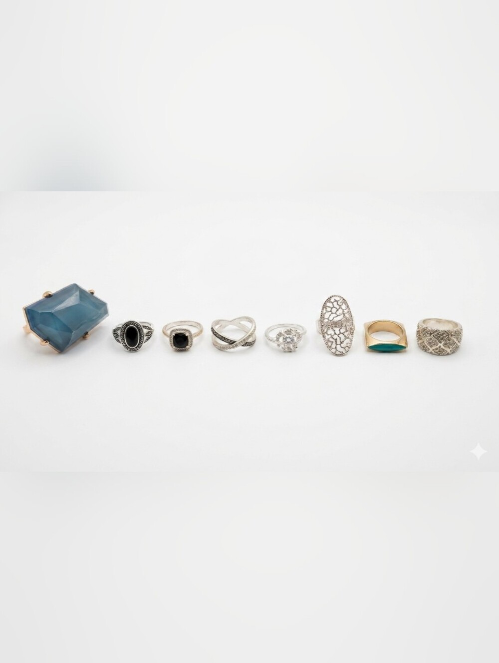 H&M Eclectic Statement Ring Variety Lot